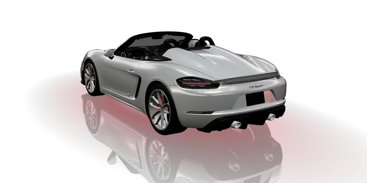 Porsche 718 Spyder, vista 4 di 6
